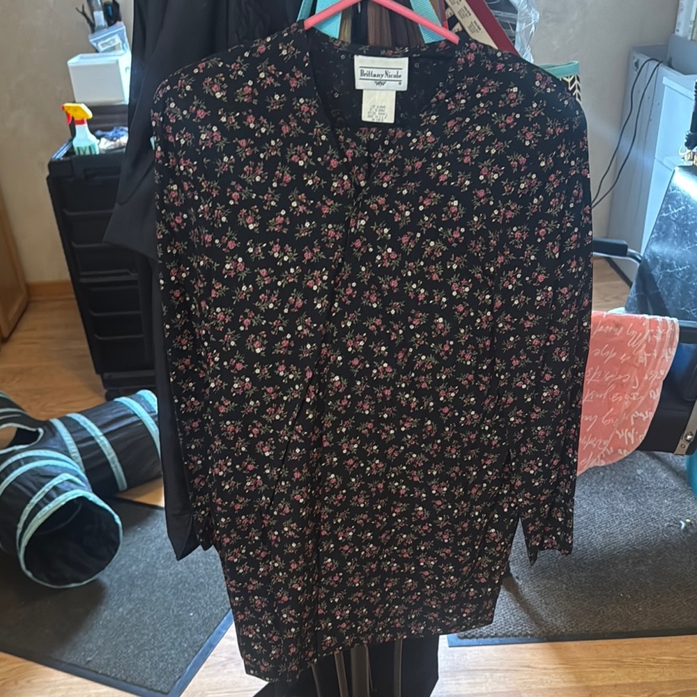 Floral Black Women's Jumpsuit